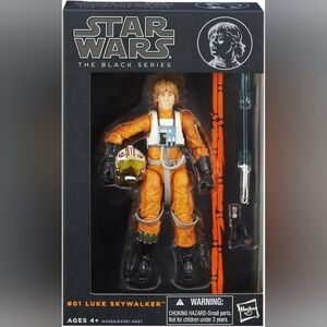 Hasbro Star Wars The Black Series #01 Luke Skywalker X-Wing Pilot Orange Line